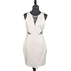 Guess Ivory Lace Insert "Luann" Dress